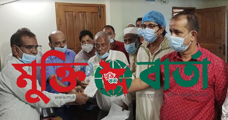 সাদিপুর ইউপি উপনির্বাচনে কবির উদ্দীন আহমেদের মনোনয়ন পত্র দাখিল