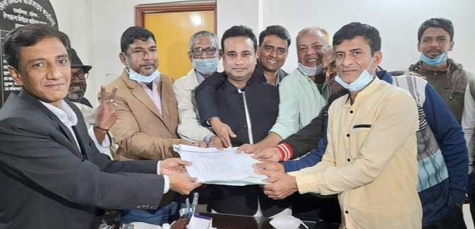 বানারীপাড়া পৌরসভা নির্বাচনে কাউন্সিলর পদে প্রেসক্লাব সভাপতি রাহাদ সুমন’র মনোনয়নপত্র দাখিল