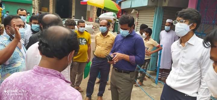 নান্দাইলে মাক্স ব্যবহার না করায় মুচলেখা দিয়ে ছাড়া পেল যুবক  