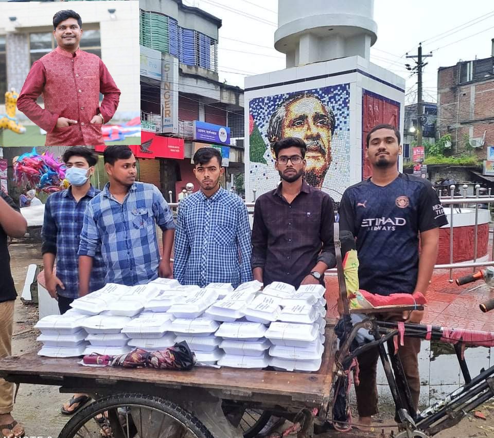 জেলা আ.লীগের সদস্য চৌগাছার অমিত বসুর জন্মদিনে খাবার বিতরণ 